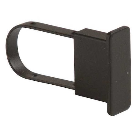 End Cap, Blk, 1 in H, 1/4 in W, PK100