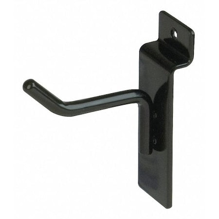 Hook, Blk, 2 in L, 1/2 in W, PK96