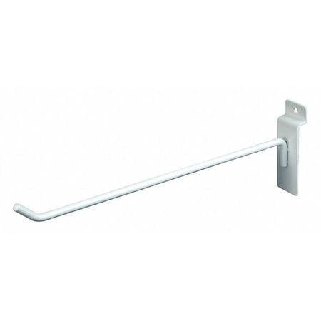 Hook, Wht, 10 in L, 1/2 in W, PK96