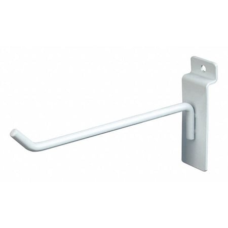 Hook, Wht, 6 in L, 1/2 in W, PK96