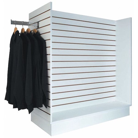 Slatwall Merchandiser,Matte,White