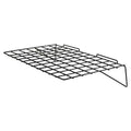 Straight Shelf, Semi-Gloss, 24"L, Black, 6PK
