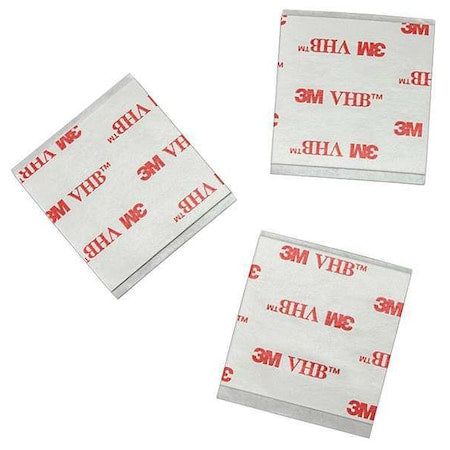 Double-Sided Foam Tape, 2 in W, 2 in L, 1/32 in, Acrylic Foam, Double-Sided, 100 PK