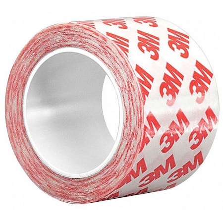 Film Tape, 4 in W, 5 yd L, 8.3 mil, Polyester Film, Double-Sided