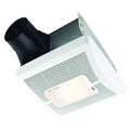 Ceiling Bathroom Fan, 110 cfm cfm, 4 in Duct Dia., 120V AC, With Light