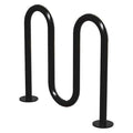 Bike Rack, Blk, (5) Bikes, 36 in. H, 3 in. W