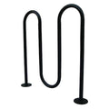 Bike Rack, Black, Steel, 43-1/2 in., 5-Bike