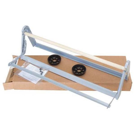 Roll Dispenser, Gray, Steel, 24 in. W