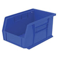 Hang & Stack Storage Bin, Plastic, Blue, 5 in H, 6 in W, 9 1/4 in L