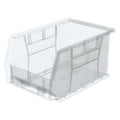 Hang & Stack Storage Bin, Plastic, Clear, 5 in H, 6 in W, 9 1/4 in L