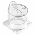 Push Button Lockout, Clear, Acrylic, 1 Max. No. of Padlocks, 1/4 in Max. Shackle Dia.