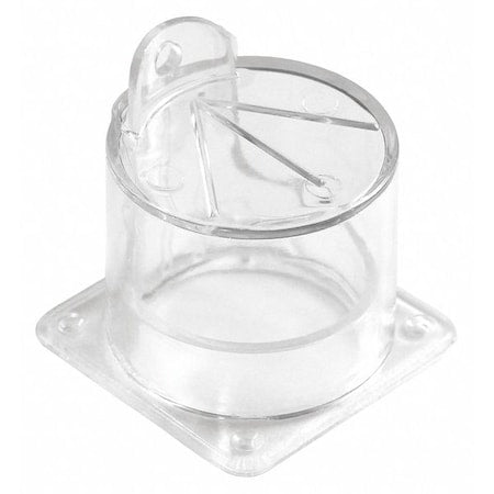 Push Button Lockout, Clear, Acrylic, 1 Max. No. of Padlocks, 1/4 in Max. Shackle Dia.