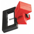 Oversized Breaker Lockout, Red, Polypropylene and Nylon, 1 Max. No. of Padlocks
