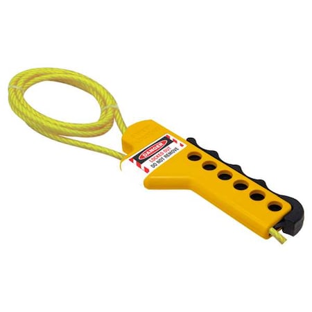 Lockout Cable, Red, Dielectric, 3 ft.L