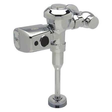 Urinal Automatic Flush Valve, 1 gpf gpf, Polished Chrome, 3/4 in, 3/4 in Spud Coupling