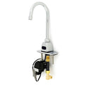Sensor 4" Mount, 1 Hole Gooseneck Bathroom Faucet, Chrome plated