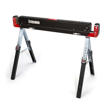 Sawhorse, Work Table, 42-9/64 in., Steel