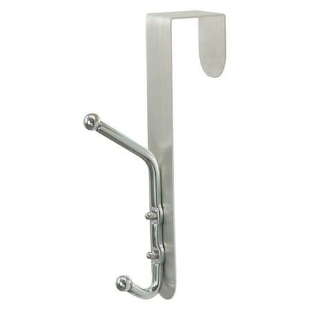 Coat Rack, Silver, 4-1/4 in. D