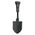 14 ga Round Point Foldable Shovel, Steel Blade, 9-1/4 in L, Black
