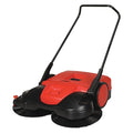 Push Sweeper, 38 in.W, 13.2 gal, WalkBehind