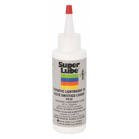 4 oz Bottle, Hydraulic Oil, 68 ISO Viscosity, 80W SAE