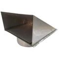 Wall Cap, 8 in. Fits Duct Size, Aluminum