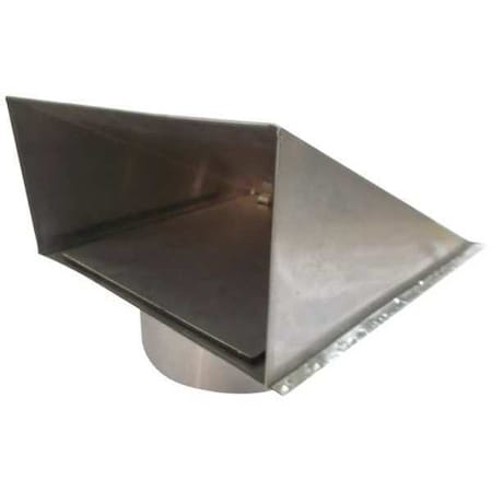Wall Cap, 8 in. Fits Duct Size, Aluminum