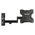 Full Motion TV Wall Mount, 13" to 37" Screen, 40 lb. Capacity