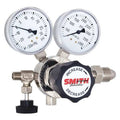 High Purity Gas Regulator, Hydrogen, Methane, Single Stage, 0.825""-14 Inlet, 1/4 in Outlet