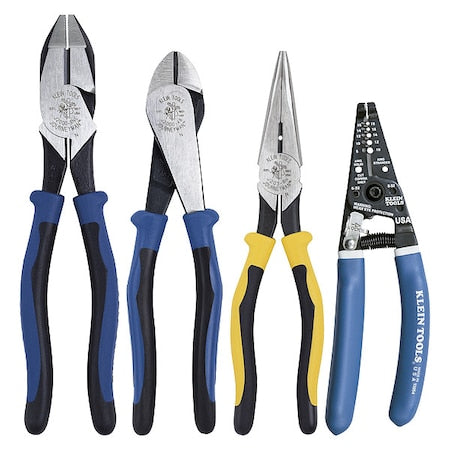 4 Piece Plier Set Ergonomic Handle