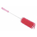 2 3/8 in W Tube and Valve Brush, Medium, 13 1/2 in L Handle, 6 in L Brush, Pink