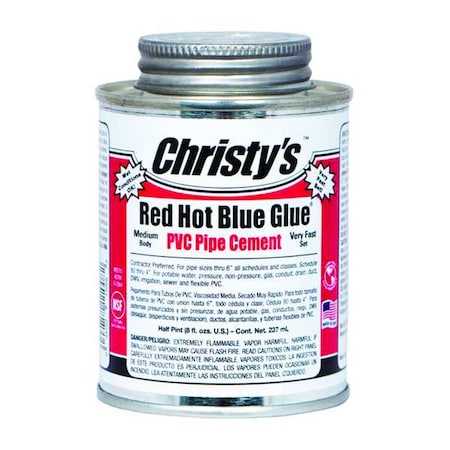 Pipe Cement, 8 fl oz, Blue