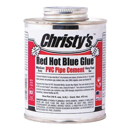 Pipe Cement, 16 fl oz, Blue