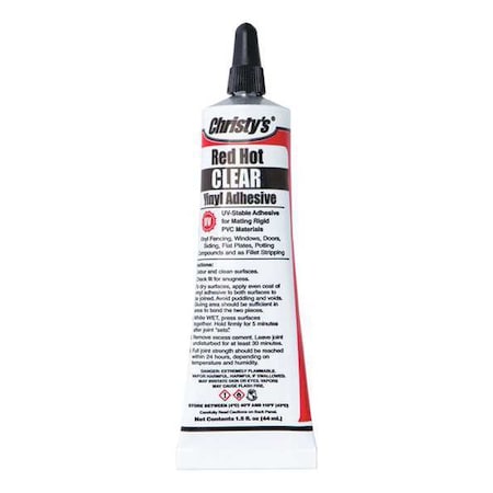 Vinyl/PVC Adhesive Tube, Clear