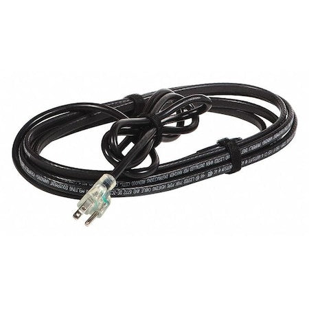 Electric Heating Cable, 120VAC, 75 ft Length, Pre-assembled