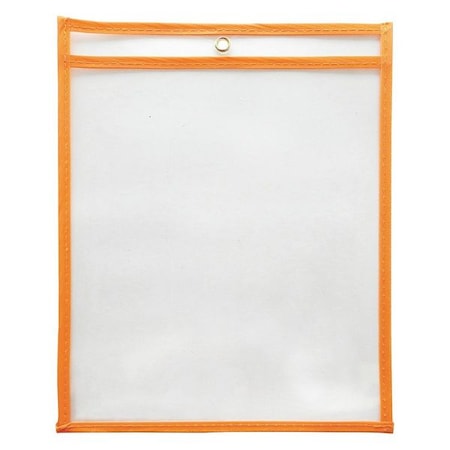 Shop Ticket Holder, Orange, 12 in. W, PK15