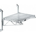 Stainless Steel Wire Wall Shelf, 18"D x 24"W x 14"H, Silver