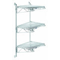 Stainless Steel Wire Wall Shelving, 14"D x 60"W x 54"H, Silver