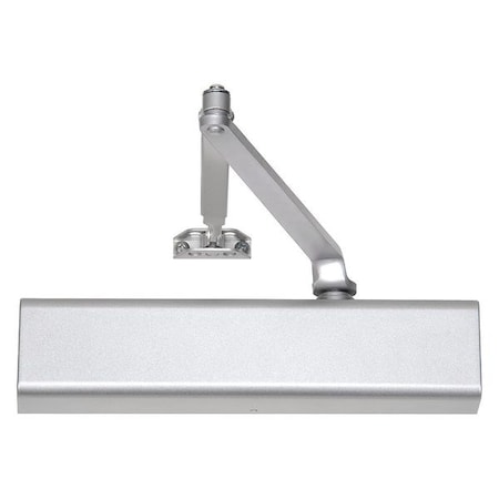 Manual, Hydraulic, Norton 210, Door Closer, Heavy Duty Interior and Exterior, Gray