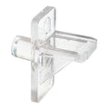 1/4 In., Clear Plastic, Shelf Support Peg, PK8