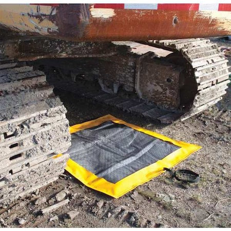 Sorbent Pad, 10 gal Spill Capacity, 10 gal Load Capacity, PVC Coated Fabric