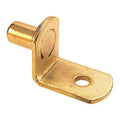 20 lb., 1/4 in. Brass-Plated Steel L-Shelf Support Pegs, PK8