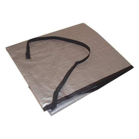 Cover, 18inH, Polyethylene, Silver, 27inW