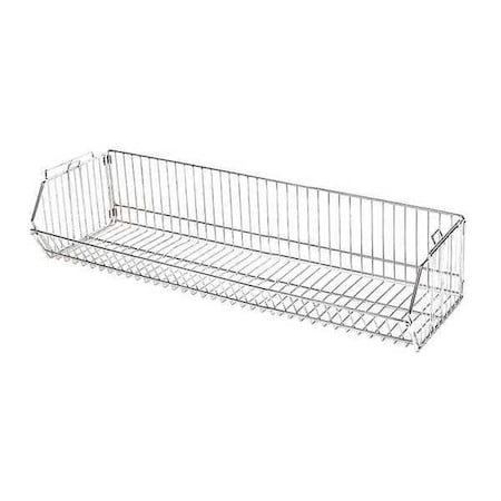 Stacking Basket, 20inx12inX48in, Silver
