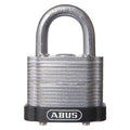 Keyed Padlock, Open, Rectangular Steel Body, Hardened Steel Shackle, 3/4 in W, 6 PK