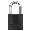 Keyed Padlock, Open, Aluminum Body, Hardened Steel Shackle, 3/4 in W, 6 PK