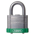 Keyed Padlock, Open, Rectangular Steel Body, Hardened Steel Shackle, 11/16 in W, 3 PK
