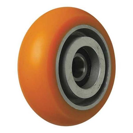 Caster Wheel, Polyurethane, 4 in., 400 lb.