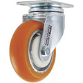 Swivel Plate Caster, Polyurethane, 400 lb.