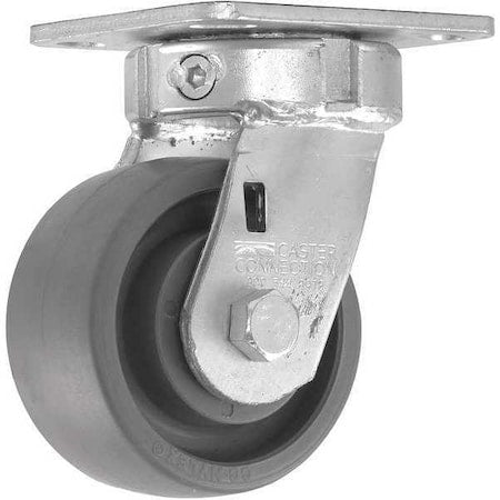 Swivel Plate Caster, Nylon, 4 in., 1000 lb.